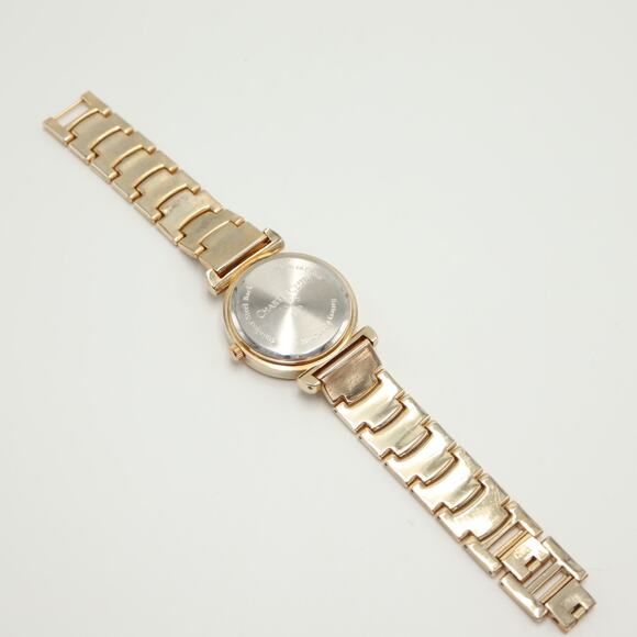 Charter Club Gold Tone Womens 36mm Watch Jewel Bezel with New Battery - Picture 12 of 13